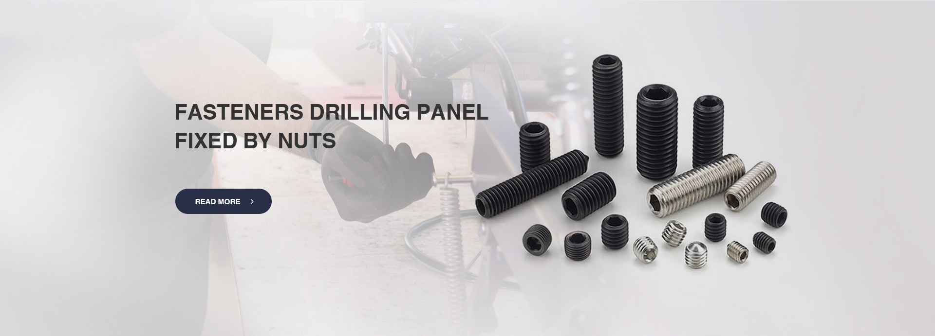 FASTENERS DRILLING PANEL FIXED BY NUTS